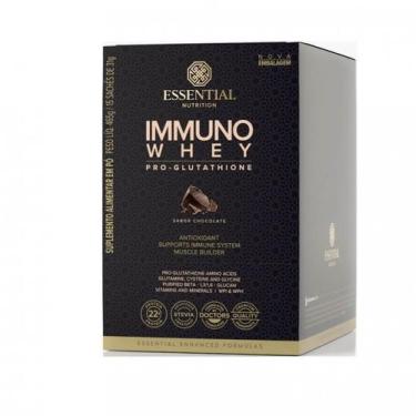 Imagem de Immuno Whey Pro Glutathione Display 15 Sachês - Chocolate - Essential 
