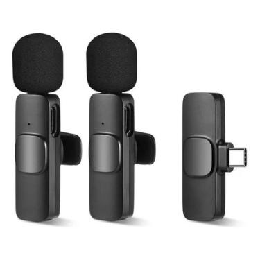 Imagem de Microfone Lavalier Dual para PC Android tipo C - Lightbek Official Sto