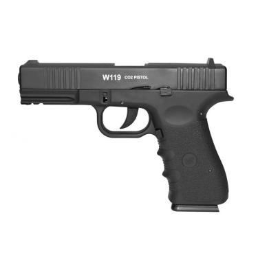 Imagem de Pistola Pressão Co2 Glock W119 Slide Metal Blowback 4,5