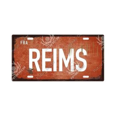 Imagem de Placa De Metal Vintage Francesa Com Tema Urbano, Placa Decorativa De E