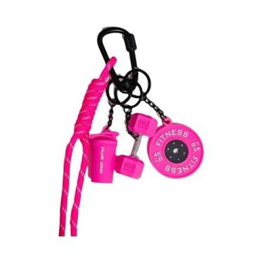 Imagem de Chaveiro De Silicone Para Amantes De Academia: Halteres, Pesos E Anilh