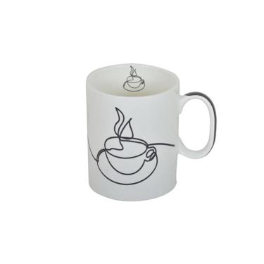 Imagem de Caneca Haus Frases Wi Fi em Porcelana Branca 340ml