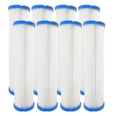 Imagem de Kit C/ 8 Filtro Refil Plissado Lavável Reutilizável 9 3/4 1/2 - AQUAPL