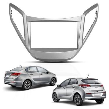 Imagem de Moldura Central Painel Hyundai Hb20 Hb20s Dvd 2 Din Miltimídia - Ludov