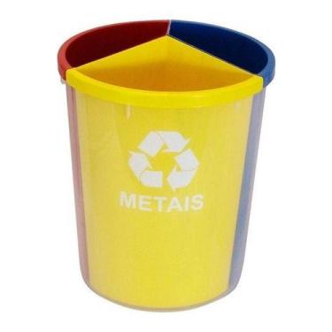 Imagem de Lixeira Mix Com 3 Divisões Para Coleta Seletiva - Higipack