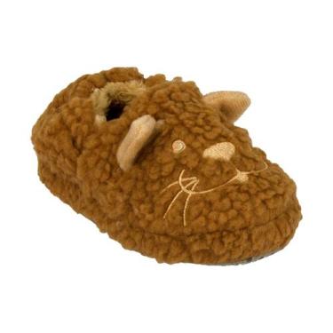 Imagem de Pantufa Kids Antiderrapante Castor/Coelho Pimpolho -, Castor, 20/21