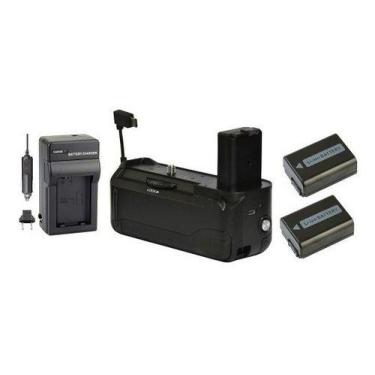 Imagem de Kit Battery Grip VG-A6300 + 2 Baterias NP-FW50 MemoryTec + Carregador 