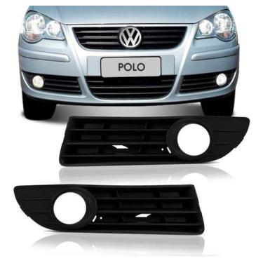 Imagem de Par De Grade Tampa Parachoque Polo 2007 Até 2012 C/ Milha - Blawer