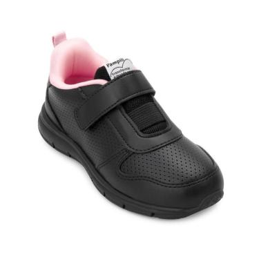 Imagem de Tênis Pampili Infantil PP25/75200 Preto/Rosa-Feminino
