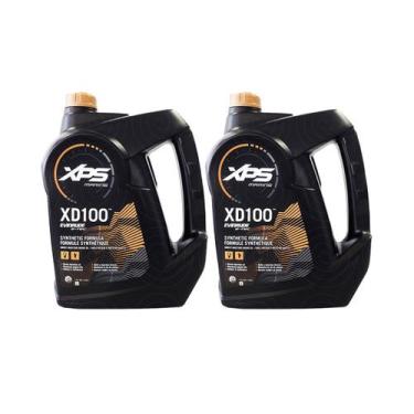 Imagem de Óleo Motor de Popa 2 Tempos XD100 Galão 3,78 Litros Kit Com 2 - BRP