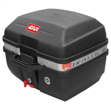 Imagem de Baú Bauleto Moto Givi Monolock C/Base e Kit de Parafusos 27L, Preto, 2