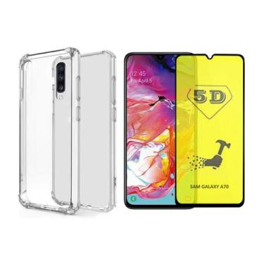 Imagem de Capinha Antichoque + Película Gel 5D Para Samsung Galaxy A70 - HRebros
