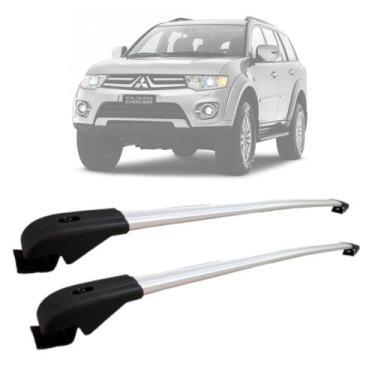 Imagem de Rack De Teto Travessa Mitsubishi Pajero Dakar Aluminio MN-3017 Preto M
