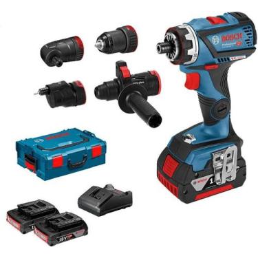 Imagem de Furadeira parafusadeira 1/2pol bosch gsr 18v-60 flexiclick c/2b 18v 2a