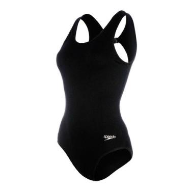 Imagem de Speedo Maio De Natação Feminino Clipback 20537, Preto, XXG