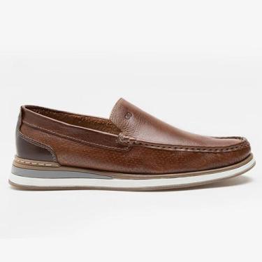 Imagem de Sapato Mocassim Democrata Denim Flow Masculino Conhaque, 39