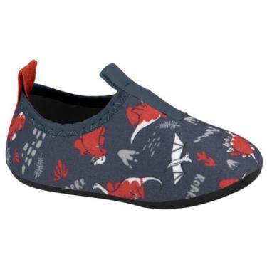 Imagem de Sapatilha Meia Infantil Bebê Menino Lycra Molekinho  2617100, 26, Mult