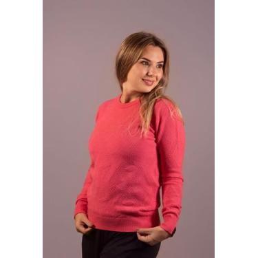 Imagem de Blusa Tricô Jardim de Gelo Coral - Malhas Universal
