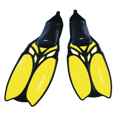 Imagem de Nadadeira Pé de Pato Speedo Laguna Fin para Mergulho Livre Amarelo, 35