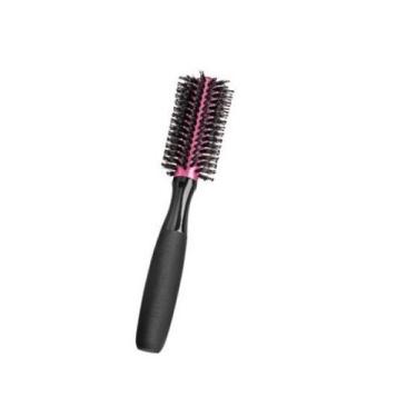 Imagem de Escova de cabelo profissional soft hit madeira tubo metálico e cerdas 