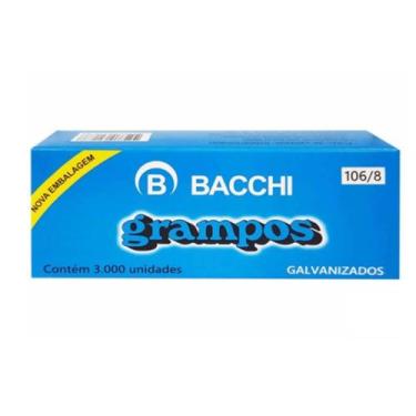 Imagem de Grampo grampeador 106/8 galvanizado 3000 un Bacchi