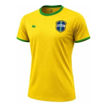 Imagem de Camisa Brasil Dry Soft Kanxa Copa 2026 Original 1magnus - G, Amarelo m