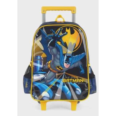 Imagem de Mochila Rodinha Infantil Escolar Batman IC36962BM Luxcel