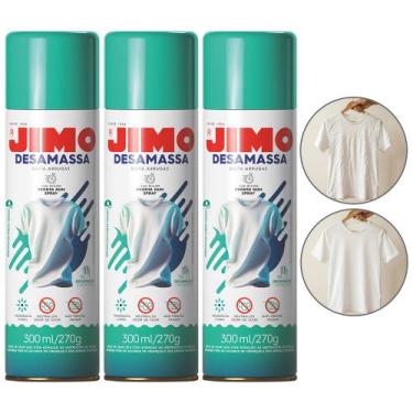 Imagem de Kit 3 Jimo Desamassa Roupas 300ml Passa Fácil E Sem Ferro