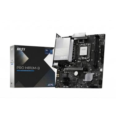 Imagem de Placa Mãe MSI H810M-B Pro (LGA 1851 - DDR5 6400) - Chipset H810M - Lan 2.5G - Slot M.2 - Micro ATX