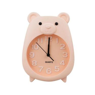 Imagem de Relógio Despertador Urso Salmão 18x13cm - ZC-XS66253-M - Taimes