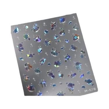 Imagem de Adesivos De Unha De Verão Com Conchas De Sereia, Estrelas-do-mar E Águ