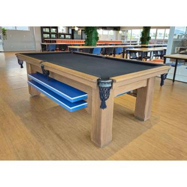 Imagem de Mesa de Sinuca Vintage com Tampo de Ping Pong - 2,20x1,20 - Nelson Bil