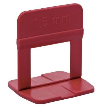 Imagem de Espaçador Nivelador Cortag Eco Vermelho 1,5mm - Embalagem com 500 Unid