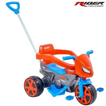 Imagem de Triciclo Motoquinha de Passeio ou Pedal Carrinho Andador Infantil com 