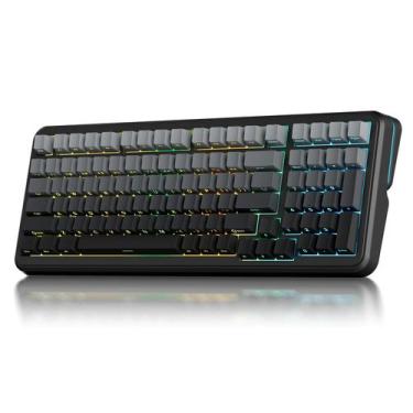 Imagem de Teclado Mecânico Sem Fio MCHOSE K99 RGB Hot Swappable