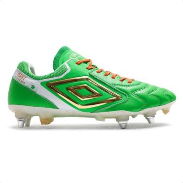 Imagem de Chuteira Campo Umbro Adamant Master Class Pro Sg Masculina, 40, Verde,