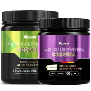 Imagem de Kit Creatina 250g Monohidratada + Creatina 100g Creapure Growth