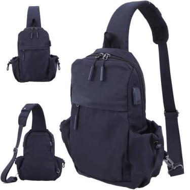 Imagem de Bolsa Tiracolo Impermeável Mypisces com Carregamento USB