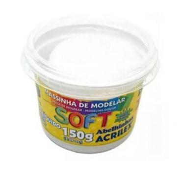 Imagem de Massa de modelar soft 150g branco neve    acrilex   73150418