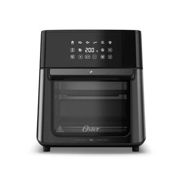 Imagem de Forno e Fryer Oster Multifunções 4 em 1 com 14 Litros de Capacidade Inox e Preto - OFRT760