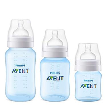 Imagem de AVENT Kit Avent Classic+ 3 Mamadeiras Azul 125, 260, 330ml Philips Avent