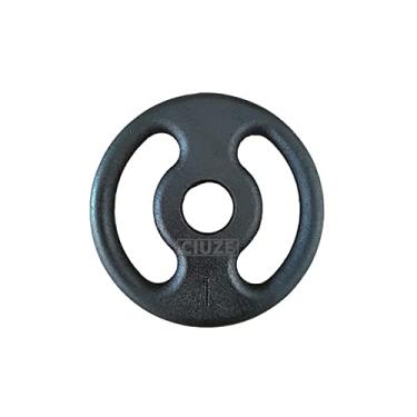 Imagem de Anilha de Ferro Fundido Pintada 1 Kg Preta