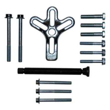Imagem de Cal-Van Tools Extrator de balanceador harmônico 189 - Kit de extrator de polia de 1 kg com 4 compartimentos, parafuso central giratório. Ferramentas de motor automotivo, multi, tamanho único
