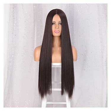 Imagem de Perucas femininas peruca sintética peruca longa reta para mulheres, perucas laranja cosplay para mulheres, cabelo natural resistente ao calor, cabelo loiro cinza, perucas de cabelo humano (cor: WL9352-6-8, comprimento esticado: 71,12 cm)