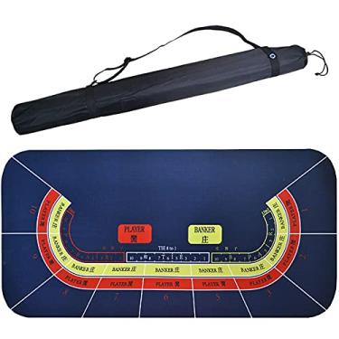 Imagem de Yajun Tapete profissional de pôquer Blackjack Pad superfície lisa premium resistente à água Texas Hold'em toalha de mesa para clube 12060 cm