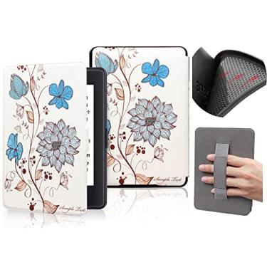 Imagem de Capa macia de 6 polegadas para Kindle Basic (apenas para 10ª geração de 2019, modelo J9G29R) com Auto Wake/Sleep, capa protetora à prova d'água com alça de mão