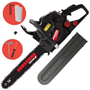 Imagem de Motosserra Kawashima KCS 400-E 37,2cc 2 Tempos À Combustão Com Sabre de 16 Polegadas e Carcaça de Alumínio Robusto