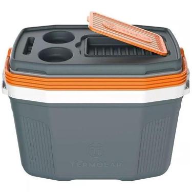 Imagem de Caixa Térmica Tipo Cooler 20 Litros Cinza Termolar