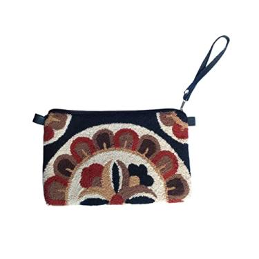 Imagem de Carteira/estojo/clutch/necessaire Wayuu (retangular) - Artesanato Colombiano - WWA - cores clássicas (07)