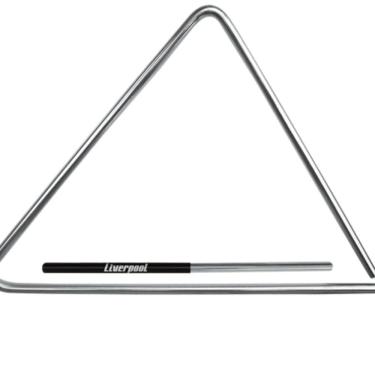 Imagem de Triângulo Em Aço Cromado 20 Cm Liverpool Tr 20